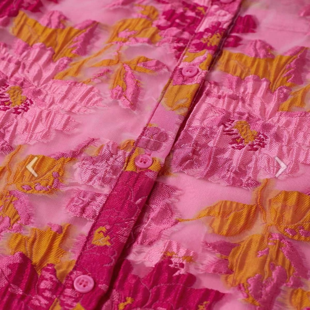 Chicwish Pink & Yellow Floral Tie-Waist Dress - Picture 5 of 8
